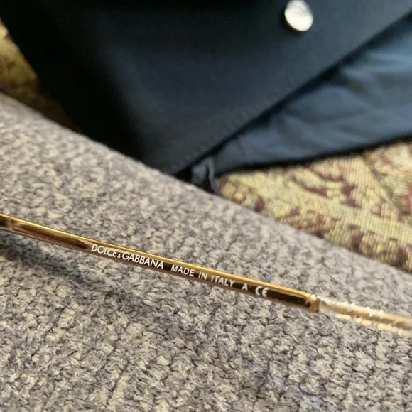 SOLD⛔️Authentic DOLCE & GABBANA 50 round Glitter Acetate metal sunglasses - Picture 9 of 11